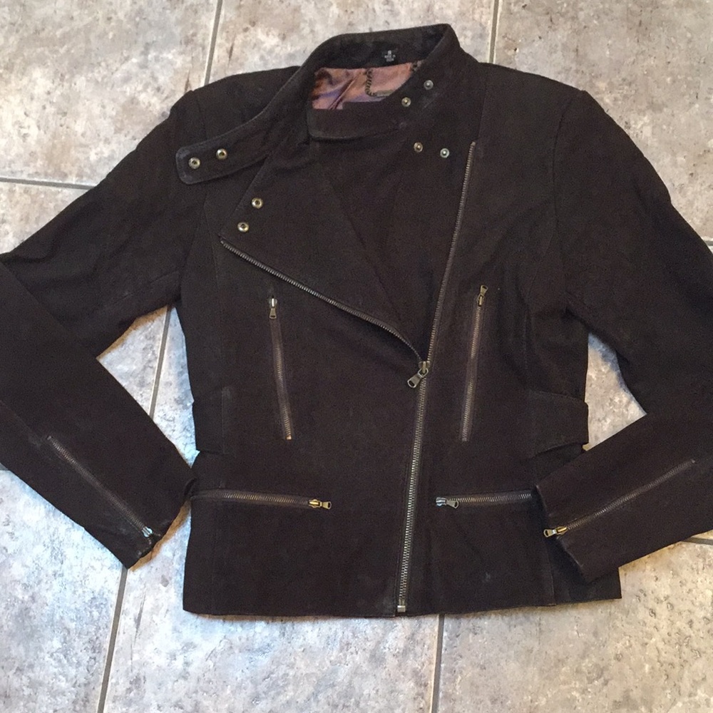 Reilly Olmes Collection Leather Moto Jacket - Picture 2 of 8